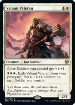 Valiant Veteran - Dominaria United (DMU) - Image 1