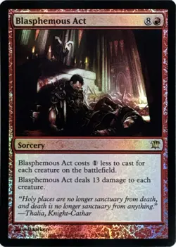Blasphemous Act (#130) FOIL - Innistrad - MTG Magic: The Gathering - LP - Image 1