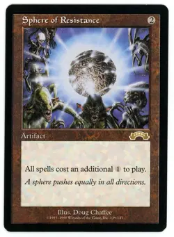 MTG - Sphere of Resistance - Exodus - Magic the Gathering LP vtg - Image 1