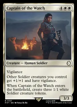 x1 Captain of the Watch R MTG Universes Beyond: Fallout M/NM, English - Image 1