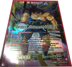DRAGON BALL SUPER CARD BARDOCK LEADER CARD TOP 3 CHAMPIONSHIP 2022 FINAL PROMO - Image 1