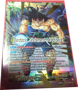 DRAGON BALL SUPER CARD BARDOCK LEADER CARD TOP 3 CHAMPIONSHIP 2022 FINAL PROMO - Image 2