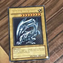 Yu-Gi-Oh! Blue-Eyes White Dragon Card ATK/3000 DEF/2500 - Image 1