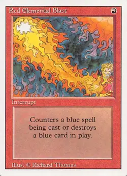 Red Elemental Blast 3ED Normal English NM - MTG - Image 1