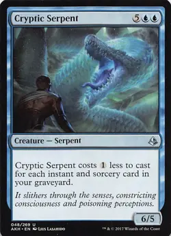 Cryptic Serpent AKH 48 Normal English NM - MTG - Image 1