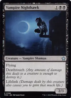 Vampire Nighthawk FDN 186 Normal English NM - MTG - Image 1