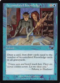 Accumulated Knowledge NMS 26 Normal English NM - MTG - Image 1