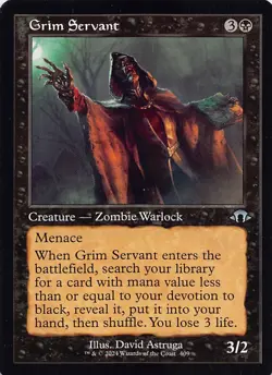 Grim Servant (Retro Frame) MH3 409 Normal English NM - MTG - Image 1