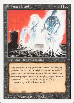 Animate Dead 3ED Normal English NM - MTG - Image 1