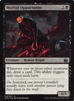 Morbid Opportunist MID 113 Normal English NM - MTG - Image 1