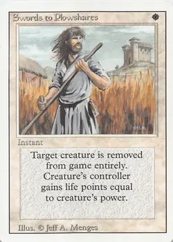 Swords to Plowshares 3ED Normal English NM - MTG - Image 1