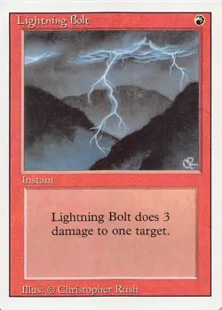 Lightning Bolt 3ED Normal English NM - MTG - Image 1
