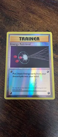 Energy Retrieval 77/108 Uncommon Evolutions Pokemon Reverse Holo Near Mint - Image 1