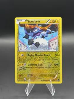 Thundurus 33/111 XY Furious Fists Reverse Holo Rare NM Pokemon TCG - Image 1