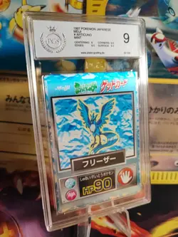 Pokemon Card Arktos Articuno Meiji Promo 1997 Holo Foil Rare Japanese PGS PSA 9 - Image 1