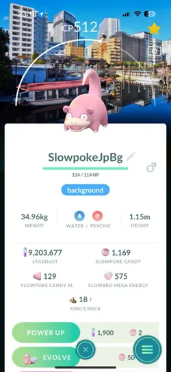 Slowpoke With Japan Background - Pokemon Go - Image 1