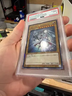 PSA 9 Mint 2016 Blue-Eyes White Dragon JMPR-JP001 Jump Ryu Promo YuGiOh Japanese - Image 2