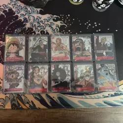 One Piece Japanese 25th Anniversary Set of 10 Promo Cards - Image 1