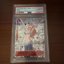 Bandai One Piece CCG Nami Alternate Art Holo PRB01 016 Japanese PSA 8 2024 - Image 1