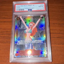 Bandai One Piece CCG Nami Alternate Art Holo PRB01 016 Japanese PSA 8 2024 - Image 3