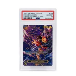 PSA 10 2025 One Piece Monkey D Luffy OP13 #119 (SP Alt Art) Carrying On His Will - Image 1
