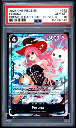 PSA 10 2025 ONE PIECE PREMIUM COLLECTION BEST SELECTION VOL.4 092 PERONA - Image 1