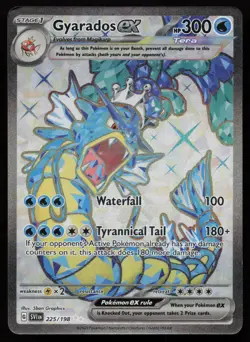 Gyarados ex 225/198 Full Art Ultra Rare Scarlet & Violet Pokemon English LP - Image 1
