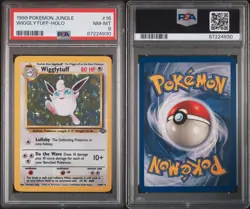 1999 POKEMON JUNGLE #16 WIGGLYTUFF HOLO PSA 8 - Image 3