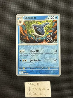 Pokemon Temporal Forces - Sharpedo - 043/162 - Reverse Holo - M/NM - Image 1