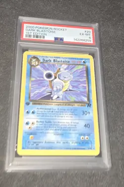 2000 POKEMON ROCKET 1ST EDITION #20 DARK BLASTOISE- NON HOLO PSA 6 - Image 1