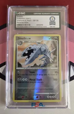 World Record Pokemon 2007 Steelix Reverse Holo HG & SS CGC 1 OF 1 - Image 1