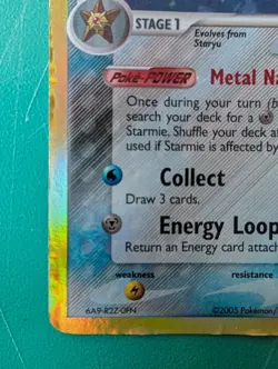 2005 Pokemon EX Delta Species Starmie #15/113 HP - Image 5