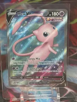 Pokemon TCG Mew V 250/264 Swsh08 Fusion Strike Full Art Holo Ultra Rare Eng - Image 1