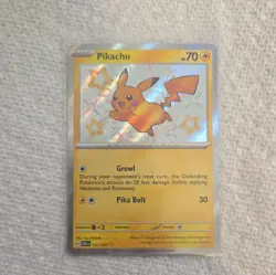 Pokemon Pikachu 131/091 SV Paldean Fates Shiny Rare Holo Near Mint - Image 1