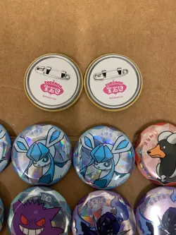2025 Pokemon S-Chinese Gem Pack Badge Pin Pikachu secret rare Lot*30 +coins - Image 3