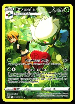 ROSERADE TG02/TG30 HOLO LOST ORIGIN TRAINER GALLERY POKEMON LP - Image 1