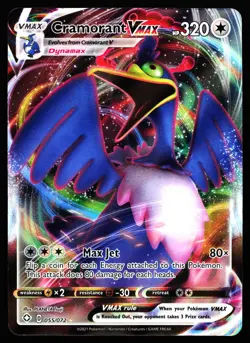 CRAMORANT VMAX 055/072 HOLO VMAX RARE SHINING FATES POKEMON NM - Image 1