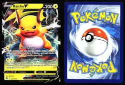 RAICHU V 045/172 HOLO V RARE BRILLIANT STARS POKEMON NM - Image 3