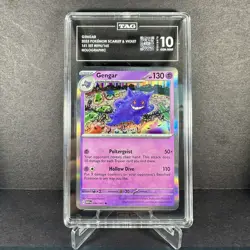 Pokemon Gengar 151 MEW EN Holo Rare #094 TAG 10 Gem Mint - Image 1