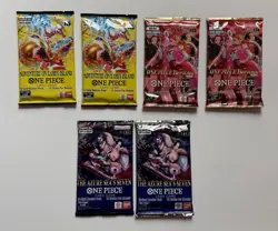 One Piece TCG - Booster Building Bundle - 6 Packs Total , OP14, OP15, & EB03 - Image 1