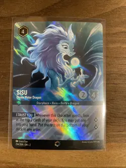 Raya and the Last Dragon Sisu Divine Water Dragon 214/204 Foil Lorcana TCG - Image 1