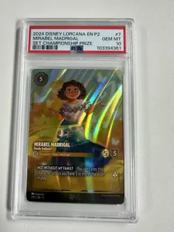 2024 MIRABEL MADRIGAL Disney Lorcana #7 Set Championship Prize PSA 10 GEM MINT - Image 1