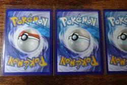 Pokemon Connecting Water Obstruction Error Misprint 4 Backside Pokemon Cards NM^ - Image 2