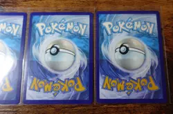 Pokemon Connecting Water Obstruction Error Misprint 4 Backside Pokemon Cards NM^ - Image 3