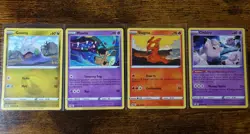 Pokemon Connecting Water Obstruction Error Misprint 4 Backside Pokemon Cards NM^ - Image 4