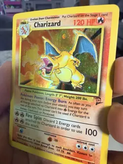 Pokemon Charizard 2nd Edition Holo Card 4/130 Wizards Base Set 1999-2000 - Image 3
