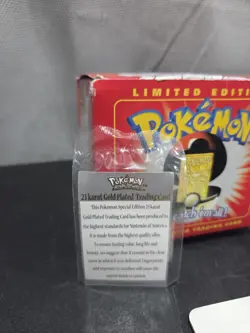 Vintage Burger King 1999 Pokemon Card 23k Gold Plated - Mewtwo Complete In Box - Image 3