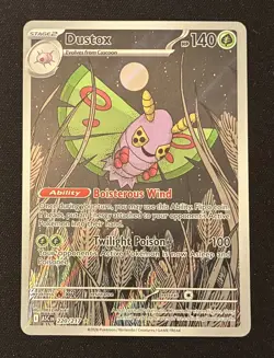 Dustox 220/217 Pokemon TCG Card Ascended Heroes Illustration Rare NM Near Mint - Image 1