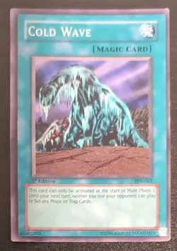 Cold Wave #PSV-062 Yu-Gi-Oh! TCG Card 1st Edition Heavily Played - Image 1