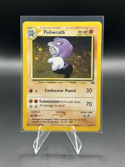 POLIWRATH 9/75 Neo Discovery HOLO rare Pokemon TCG card - Image 1